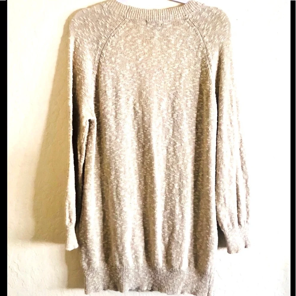 Sanctuary Ranch Aztec Oatmeal woven v-neck button down cardigan M - Picture 7 of 12